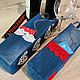 Джинсовая сумочка для вина, подарочная упаковка. Подарочная упаковка. Jeans bags by Anna. Ярмарка Мастеров.  Фото №4