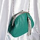 Сумочка " Бирюзовый бриз". Классическая сумка. JylG designer handbags Юлия Гуляева. Ярмарка Мастеров.  Фото №5