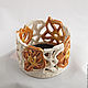 Candle holder Carved amber. Candlesticks. Elena Zaychenko - Lenzay Ceramics. Online shopping on My Livemaster.  Фото №2