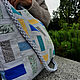 Сумка универсальная в стиле пэчворк - цветные квадраты. Сумка-шоппер. ИРИС Текстиль & Вышивка. Ярмарка Мастеров.  Фото №4