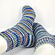  knitted from fine wear-resistant yarn, size 24, Socks, Moscow,  Фото №1