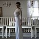 Long Wedding Dress, White and Nude Wedding Dress. Wedding dresses. APILAT. Online shopping on My Livemaster.  Фото №2