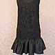 Black dress with Volan Susan. Dresses. Alisia_dress. Online shopping on My Livemaster.  Фото №2