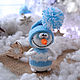 Snowman knitted in a hat. Stuffed Toys. fesartdecor (fesartdecor). My Livemaster. Фото №4