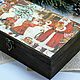 Box Santa Claus and kids decoupage array. Box. Studio Villa-Oliva. My Livemaster. Фото №4