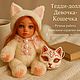 Тедди долл кошка ручная работа, Тедди Долл, Санкт-Петербург,  Фото №1