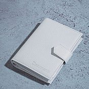 Канцелярские товары handmade. Livemaster - original item The cover for car documents and passport is White. Handmade.