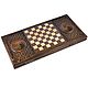  Hand-carved backgammon 'mEander' large. Backgammon and checkers. obsigift. My Livemaster. Фото №4