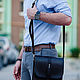 Bag mens leather tablet BONN. Men\'s bag. Ratatosk Leather Accessories. Online shopping on My Livemaster.  Фото №2