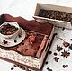 Coffee tray and boxes for sweets. Trays. Klukva ( decoupage). Online shopping on My Livemaster.  Фото №2