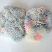 Материалы для творчества handmade. Livemaster - original item Natural fur - Toscana gray-pink (2 skins in a set)). Handmade.