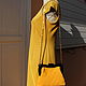 Желтый замшевый клатч на фермуаре простеганный. Сумка с фермуаром. Olga'S Luxury Creation. Ярмарка Мастеров.  Фото №6