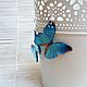 Transparent Earrings Blue blue Butterfly Resin Eco Boho style. Earrings. WonderLand. My Livemaster. Фото №4