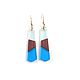 Women's earrings with wood and polymer handmade, Earrings, Moscow,  Фото №1