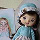 Monst doll. Holala. Платье и панама. Одежда для куклы. Одежда для кукол. Ручная работа lentochka_handmade (chikacheva). Ярмарка Мастеров.  Фото №4