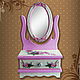 Minikomod with mirror 'Flirting'. Mini Dressers. Handmade with Love. My Livemaster. Фото №6