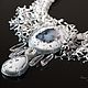 White Winter necklace. White agate. Necklace. Elena Potsepnya Jewelry. My Livemaster. Фото №4