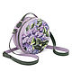 Circle shape ' Lilac branch'. Crossbody bag. Pelle Volare. Online shopping on My Livemaster.  Фото №2