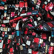 Материалы для творчества handmade. Livemaster - original item Embroidery on a grid with sequins. Delight. Handmade.