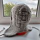  бежевая  из толстой шерсти 56-58. Шапка-ушанка. AccessoriesWool мягко и комфортно. Ярмарка Мастеров.  Фото №11