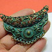 Материалы для творчества handmade. Livemaster - original item Connector Tibetan style, antique bronze. for PCs. Handmade.