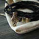 Leather bracelet with Thor's Hammer ,Viking bracelet ,Slavic bracelet. Bead bracelet. MintTiger. Online shopping on My Livemaster.  Фото №2