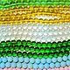 Бусины Майорка 8, 10, 12 мм (стеклянные бусины) розовые голубые, Бусины, Москва,  Фото №1