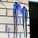 Purple and blue feather earrings. Earrings. Feather earrings Magic Temptation. My Livemaster. Фото №6