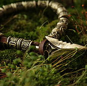 Украшения handmade. Livemaster - original item Bracelet with runes ,a bracelet with an arrow .leather bracelet with runes. Handmade.