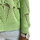 Women's Lotus pullover, cotton, openwork knitting, green. Pullover Sweaters. SIBERIA COOL (knitting & painting) (Siberia-Cool). My Livemaster. Фото №4