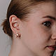 Серьги конные виды спорта "Голова лошади". Серьги классические. Sabira Jewelry. Ярмарка Мастеров.  Фото №12