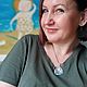  "Держи меня крепко" с перегородчатой эмалью. Кулон. Mariko Minankari. Дизайн из Грузии. Ярмарка Мастеров.  Фото №4