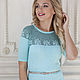 Order Dress 'Refreshing mint'. Designer clothing Olesya Masyutina. Livemaster. . Dresses Фото №3