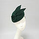 A mini beret in the style of Kate Middleton. Color Emerald. Hats1. Exclusive HATS. LANA ANISIMOVA.. My Livemaster. Фото №5