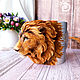  Кружка с декором - Лев. Кружки и чашки. Flowerdecor337. Ярмарка Мастеров.  Фото №5