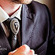 Ferkhat tie brooch. Men's brooch. black brooch. Chokers. LADY LIZA for Men. Online shopping on My Livemaster.  Фото №2