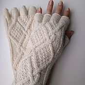 Аксессуары handmade. Livemaster - original item Purest wool mittens Irina, M. Handmade.