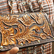 Сумки и аксессуары handmade. Livemaster - original item Wallet leather classic and as a phone case. Handmade.