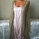 Hand-knitted openwork cardigan 'Zolotinka'. Cardigans. hand knitting from Galina Akhmedova. My Livemaster. Фото №5