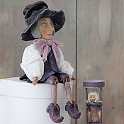 Куклы и игрушки handmade. Livemaster - original item Time Keeper and Hourglass. Dolls made of wood.. Handmade.