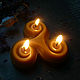 Восковая свеча Трискель с тремя фитилями из пчелиного воска, Свечи, Рязань,  Фото №1
