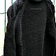 Черный свитер из 100% хлопка. Свитеры. IRINA GRUDKINA Handmade Knitwear. Интернет-магазин Ярмарка Мастеров.  Фото №2