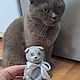  котик. Елочные игрушки. Екатерина (skrapinka888). Интернет-магазин Ярмарка Мастеров.  Фото №2