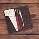 Travel holder/organizer for 3 passports made of Krabi leather, Organizer, Moscow,  Фото №1