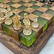 Шахматы с подсветкой из дерева и эпоксидной смолы ручная работа (L). Шахматы. A2.INHOME Шахматы, Нарды, Кейсы для покера (a2inhome). Ярмарка Мастеров.  Фото №4