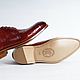 Men's Derby shoes, crocodile leather, in Burgundy!. Derby. SHOES&BAGS. My Livemaster. Фото №5
