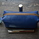 Cosmetic bag genuine leather. Beauticians. crecca. My Livemaster. Фото №4