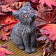 Felt toy Black cat Belor. Felted Toy. Homaaxel. Online shopping on My Livemaster.  Фото №2