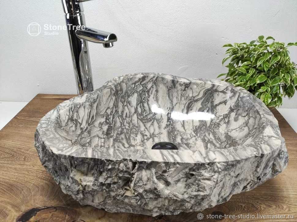 Раковина из мрамора накладная купить в интернет-магазине Ярмарка ...