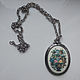 Vintage Flower Chain Pendant Sarah Coventry USA, Vintage necklace, Astrakhan,  Фото №1